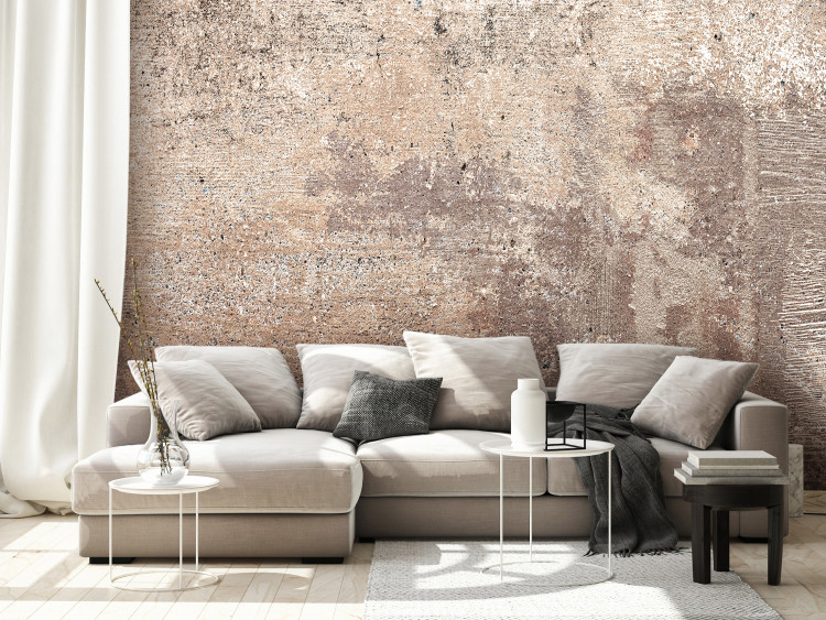 Wall Mural Concrete wall - an elegant theme in shades of brown and gray 142329
