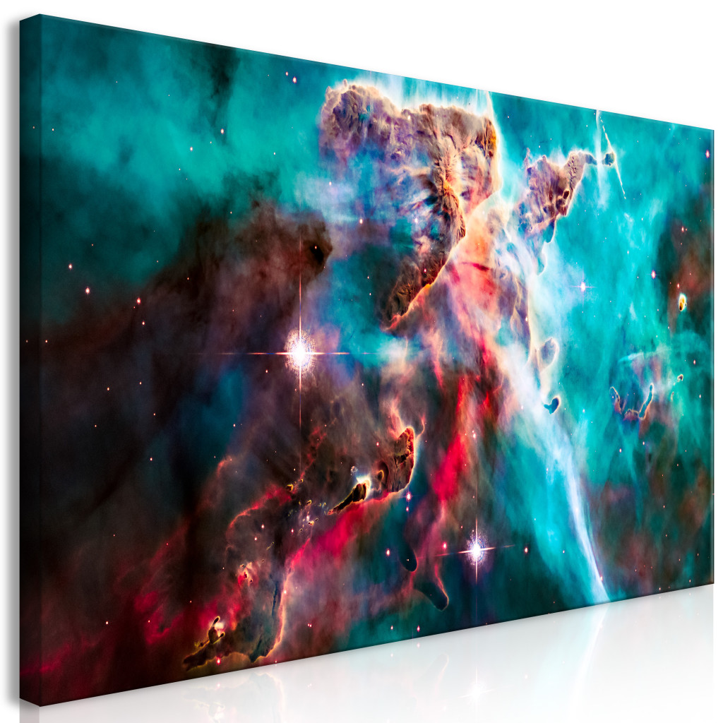 Duży Obraz XXL Galaktyczna Podróż - Zdjęcie Kolorowych Tworów Kosmosu