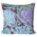 Mikrofiberkudda Blue succulents - a floral composition with rich detailing cushions 146829