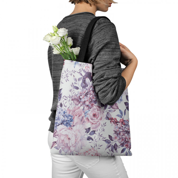 Borsa a sacco Spring arrangement - flowers in shades of pink and blue 147429 additionalImage 3