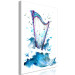 Cuadro decorativo Harp and Waves - Musical Theme With Birds Painted With Watercolor 149829 additionalThumb 2