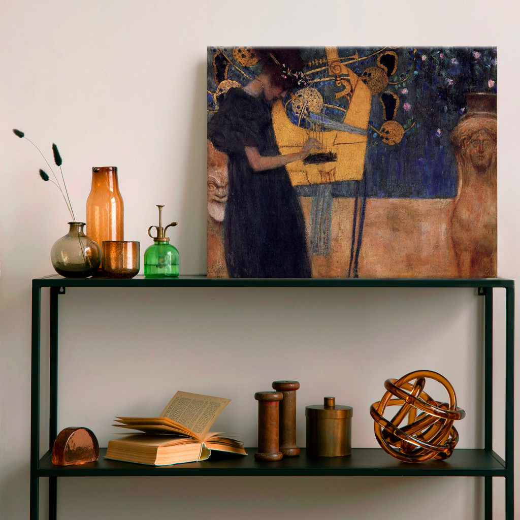 Schilderij  Gustav Klimt: The Music