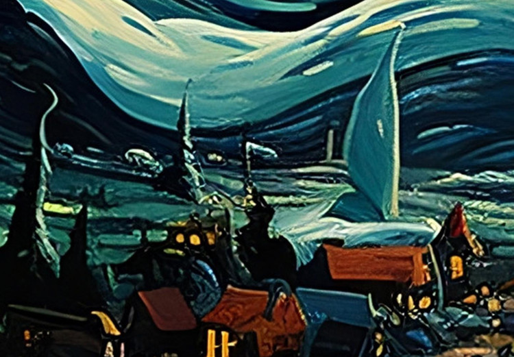 Cartel Starry Night - A Landscape in the Moonlight in the Style of Van Gogh 151129 additionalImage 2