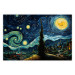 Cartel Starry Night - A Landscape in the Moonlight in the Style of Van Gogh 151129