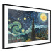 Cartel Starry Night - A Landscape in the Moonlight in the Style of Van Gogh 151129 additionalThumb 7