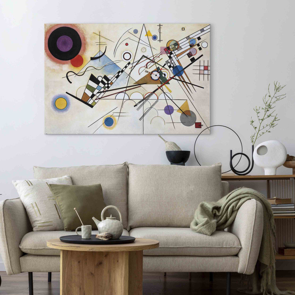Schilderij  Wassily Kandinsky: Composition VIII - An Abstract Color Composition By Kandinsky
