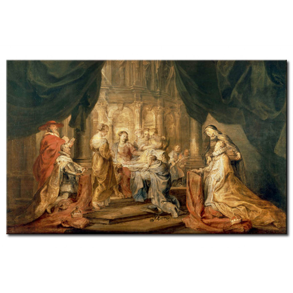 Schilderij  Peter Paul Rubens: Maria Erscheint Dem Hl. Ildefonso