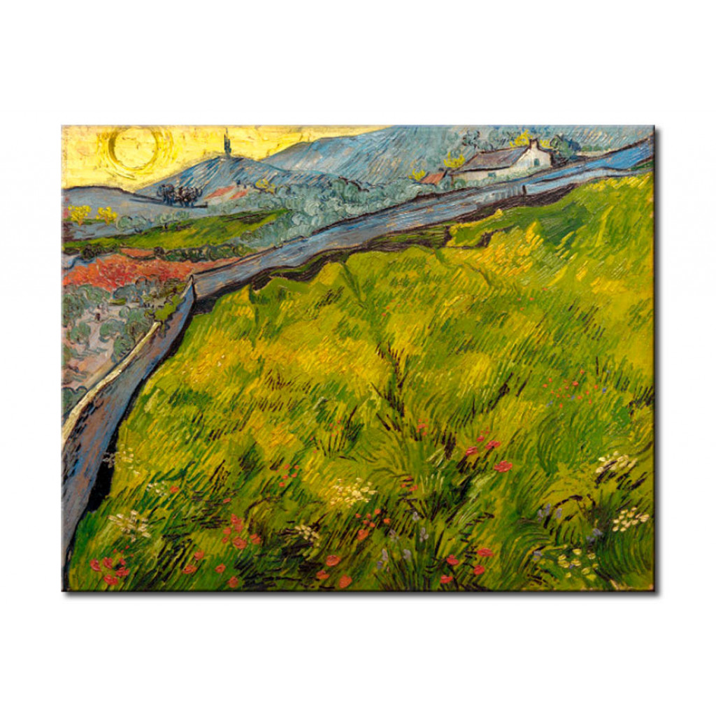 Schilderij  Vincent Van Gogh: Cornfield At Sunrise