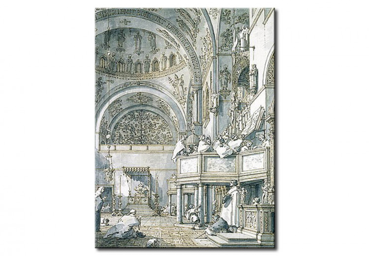 Copie de tableau Le chant choral dans la Basilique Saint-Marc, Venise 53029