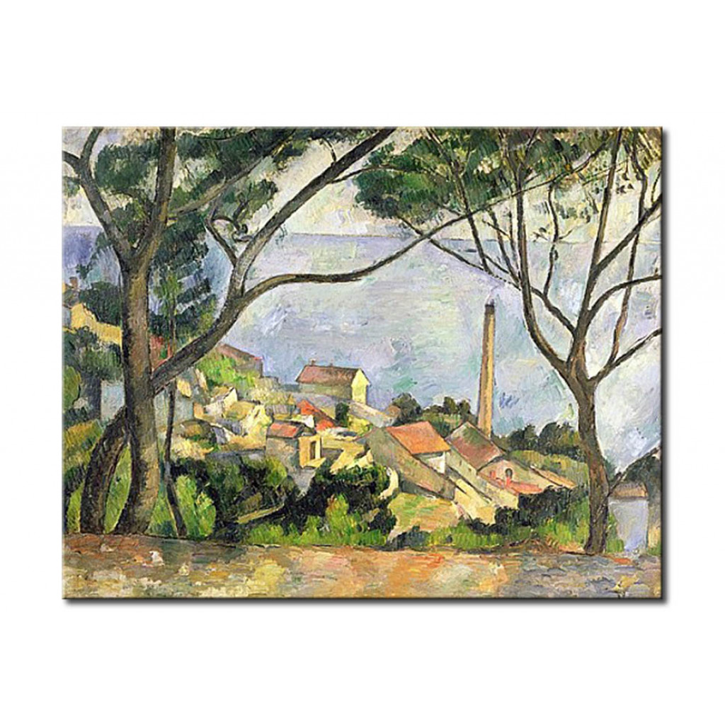 Schilderij  Paul Cézanne: The Sea At L'Estaque