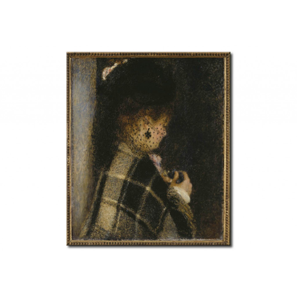 Schilderij  Pierre-Auguste Renoir: Jeune Femme A La Voilette