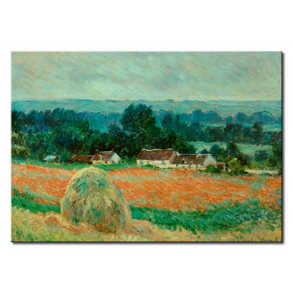 Schilderij  Claude Monet: Grain Stacks At Giverny
