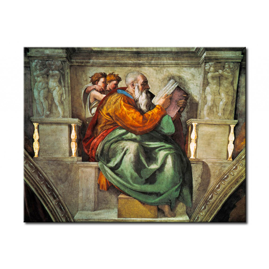 Schilderij  Michelangelo: The Prophet Zacharias