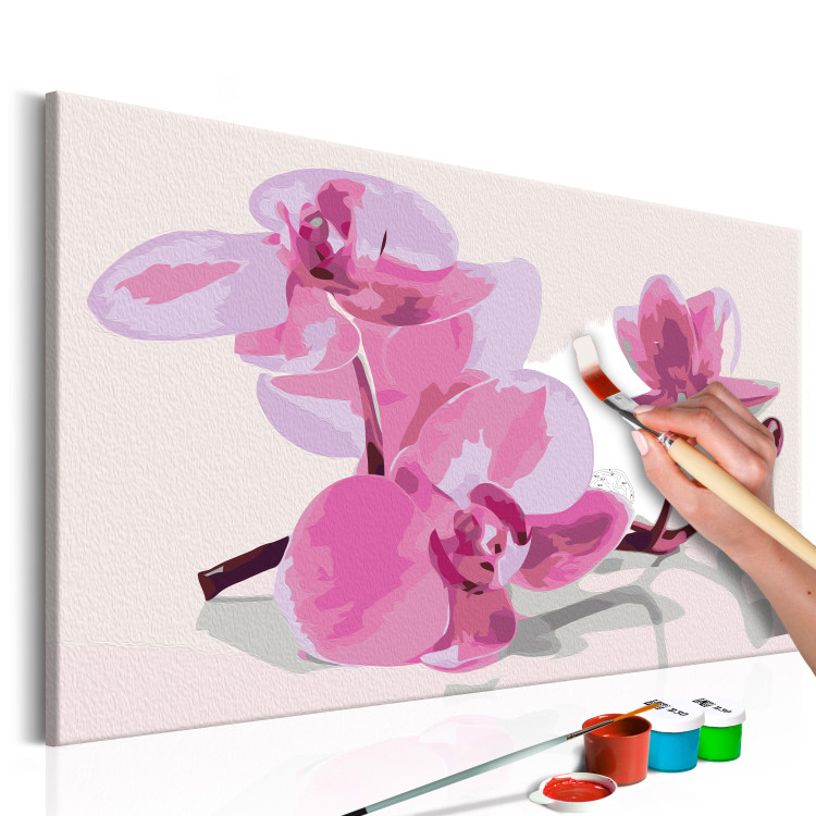 Obraz do malowania po numerach Kwiaty orchidei 107139 additionalImage 3