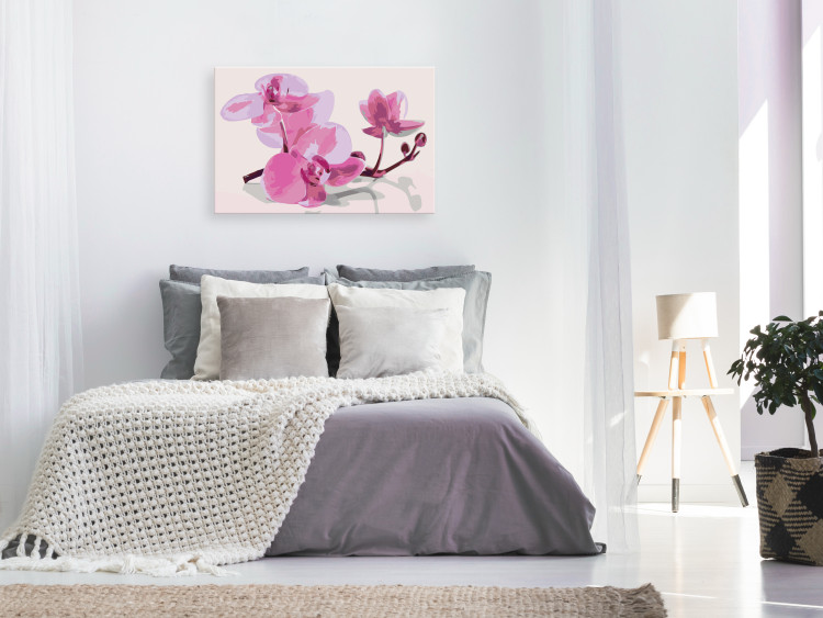 Obraz do malowania po numerach Kwiaty orchidei 107139 additionalImage 2