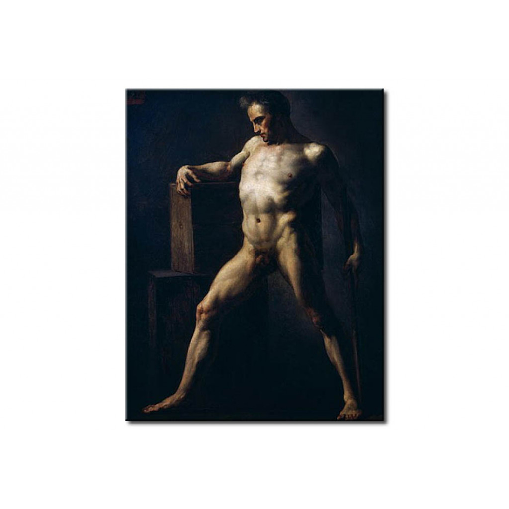 Schilderij  Théodore Géricault: Study Of A Man