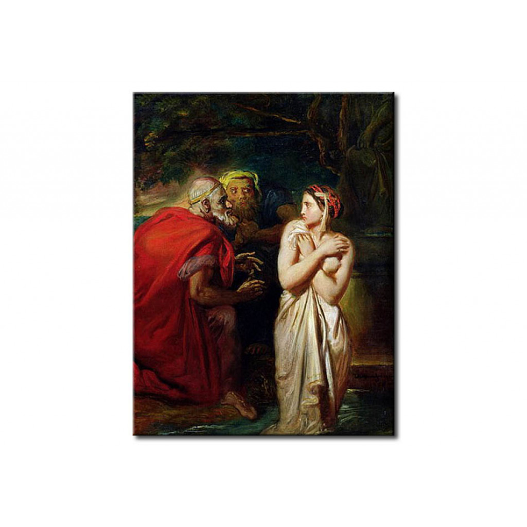 Schilderij  Théodore Chassériau: Susanna And The Elders