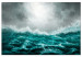 Quadro contemporaneo Tempesta sul mare - Paesaggio tempestoso con acqua turchese 135939