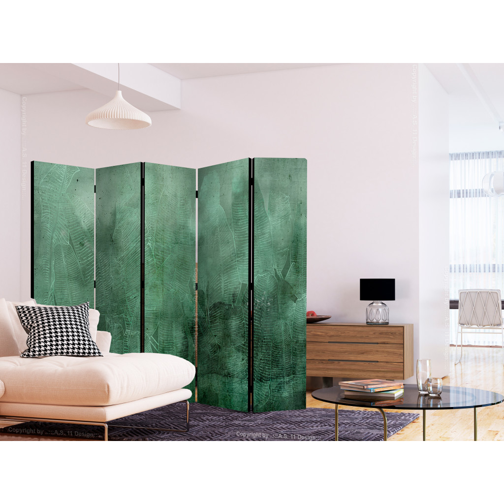 Decoratieve Kamerverdelers  Green Banana Leaves II [Room Dividers]