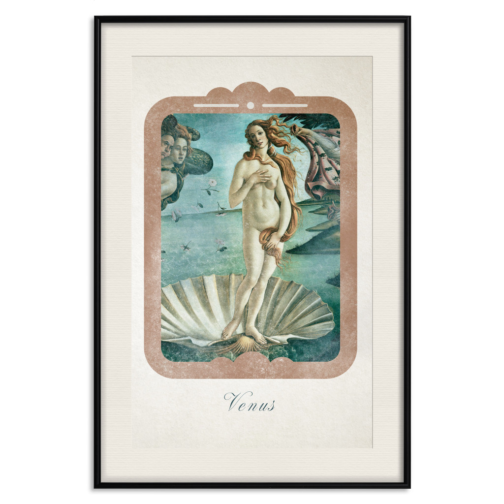 Muur Posters Venus - Fragment Of A Painting By Sandro Botticelli