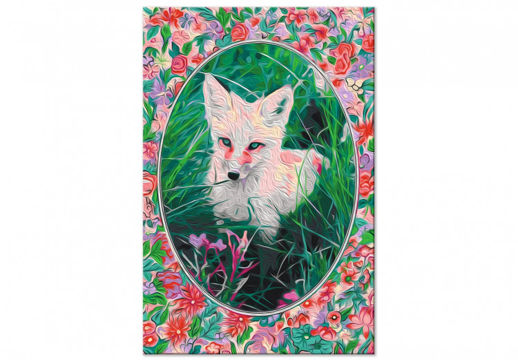 Paint by number Fairy-Tale Fox - Portrait of a Wild Animal among Grasses and Flowers 146539 additionalImage 4