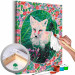 Paint by number Fairy-Tale Fox - Portrait of a Wild Animal among Grasses and Flowers 146539