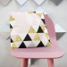 Mikrofaser Kissen Golden kaleidoscope - an abstract geometric glamour composition cushions 146839 additionalThumb 2