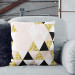 Mikrofaser Kissen Golden kaleidoscope - an abstract geometric glamour composition cushions 146839 additionalThumb 6