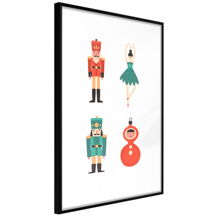 Wandposter Christmas Tree Toys - Ballerina and Toy Soldiers in Festive Colors 148039 additionalImage 29