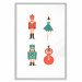 Plakat Zabawki choinkowe - baletnica i żołnierzyki w świątecznych kolorach 148039 additionalThumb 27