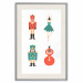 Plakat Zabawki choinkowe - baletnica i żołnierzyki w świątecznych kolorach 148039 additionalThumb 33