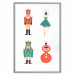 Plakat Zabawki choinkowe - baletnica i żołnierzyki w świątecznych kolorach 148039 additionalThumb 43
