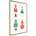 Plakat Zabawki choinkowe - baletnica i żołnierzyki w świątecznych kolorach 148039 additionalThumb 3