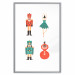 Plakat Zabawki choinkowe - baletnica i żołnierzyki w świątecznych kolorach 148039 additionalThumb 41