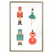 Plakat Zabawki choinkowe - baletnica i żołnierzyki w świątecznych kolorach 148039 additionalThumb 44