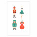 Plakat Zabawki choinkowe - baletnica i żołnierzyki w świątecznych kolorach 148039 additionalThumb 5