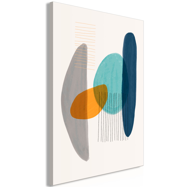 Obraz Abstrakcyjne kolory - kolorowa kompozycja cylindrycznych kształtów 149839 additionalImage 2