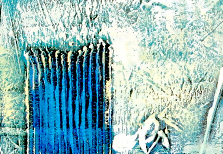 Leinwandbild Fantasie (3-teilig) - Blaue Abstraktion mit vielfältiger Textur 48039 additionalImage 3