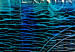 Cuadro decorativo Fantasía (3-piezas) - abstracción azul de textura variada 48039 additionalThumb 4