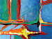 Toile déco Paysage (3 pièces) - fantaisie colorée avec un motif de mer bleue 48339 additionalThumb 3