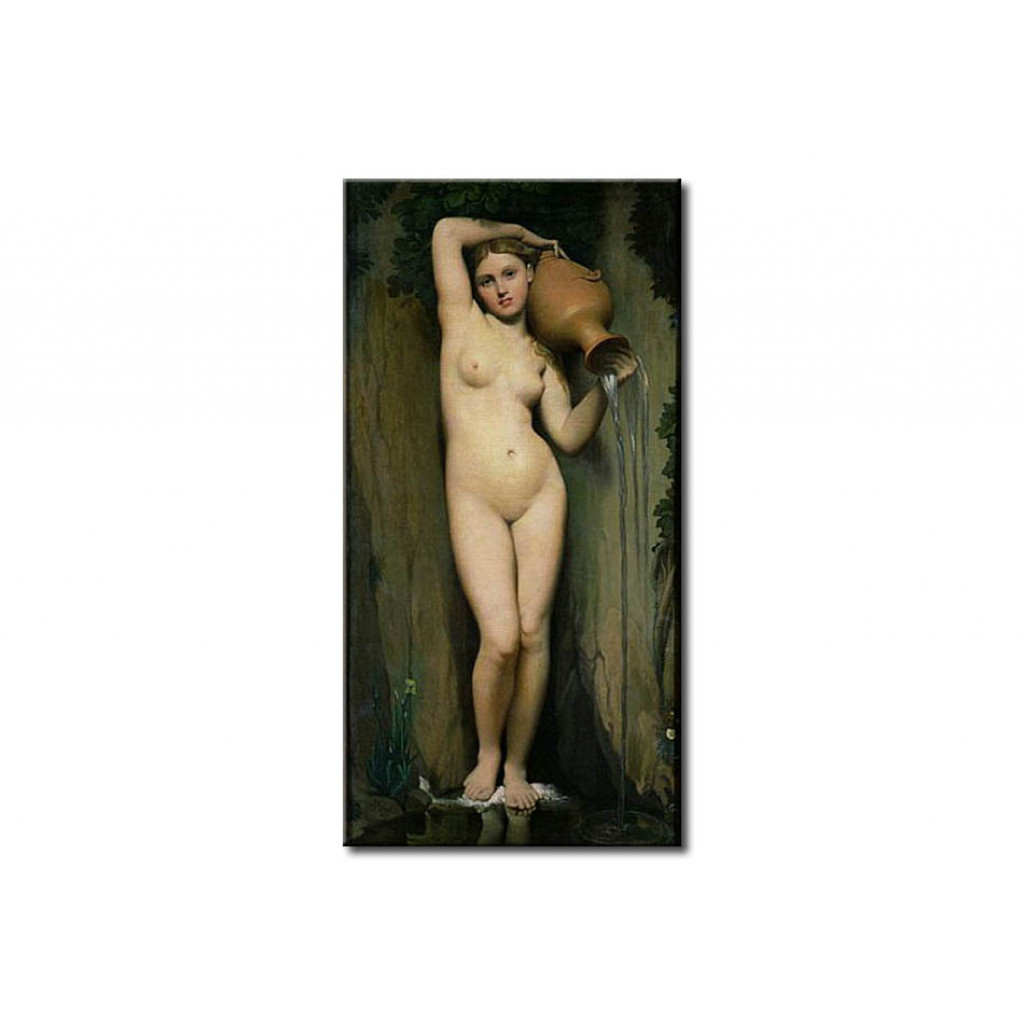 Schilderij  Jean-Auguste-Dominique Ingres: The Source