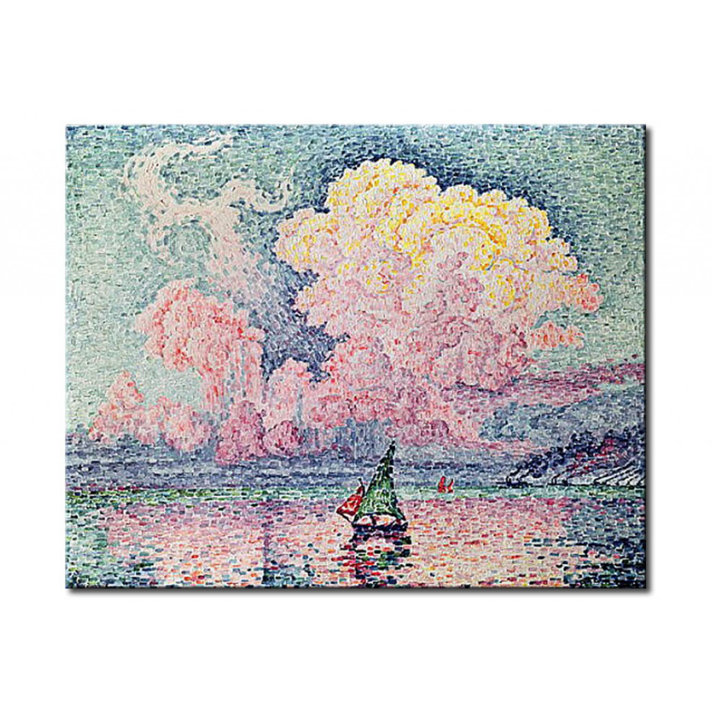Schilderij  Paul Signac: Antibes, The Pink Cloud