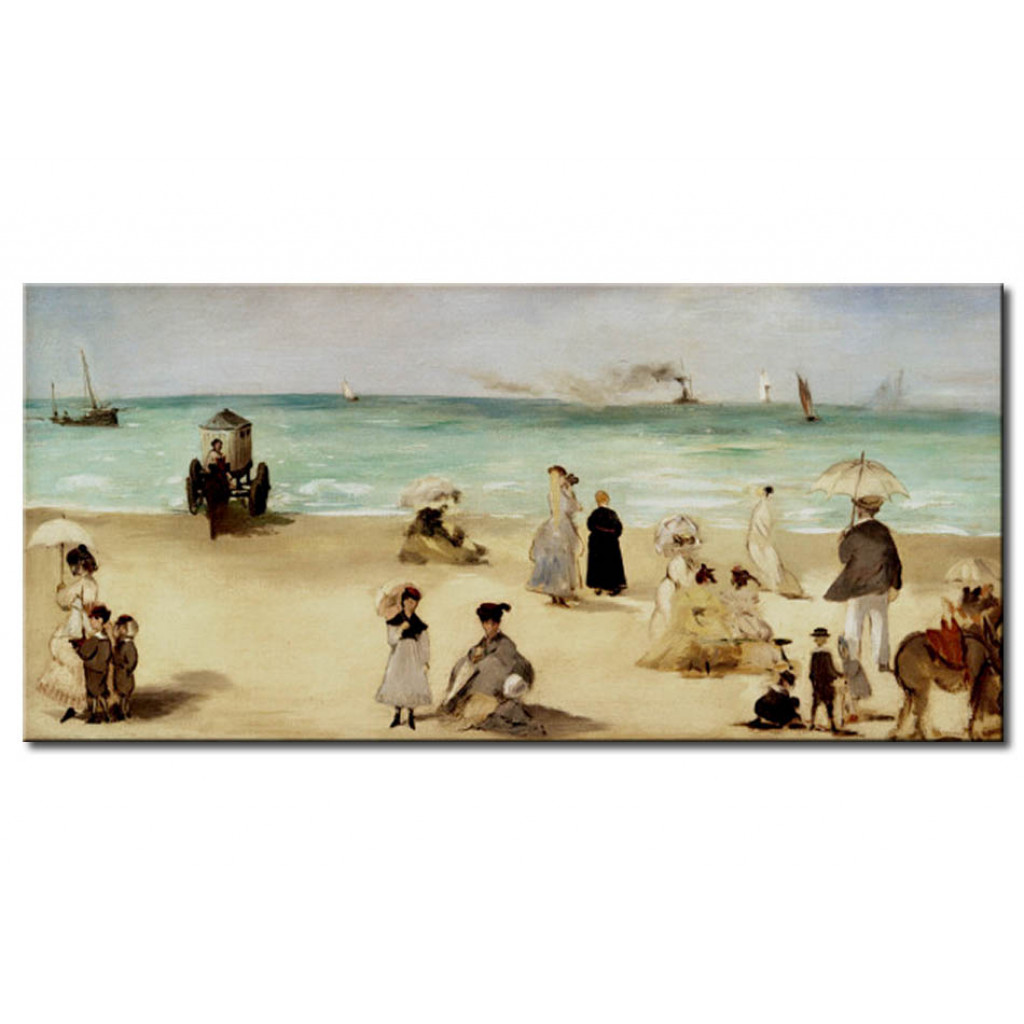 Schilderij  Edouard Manet: Sur La Plage De Boulognesur-Mer