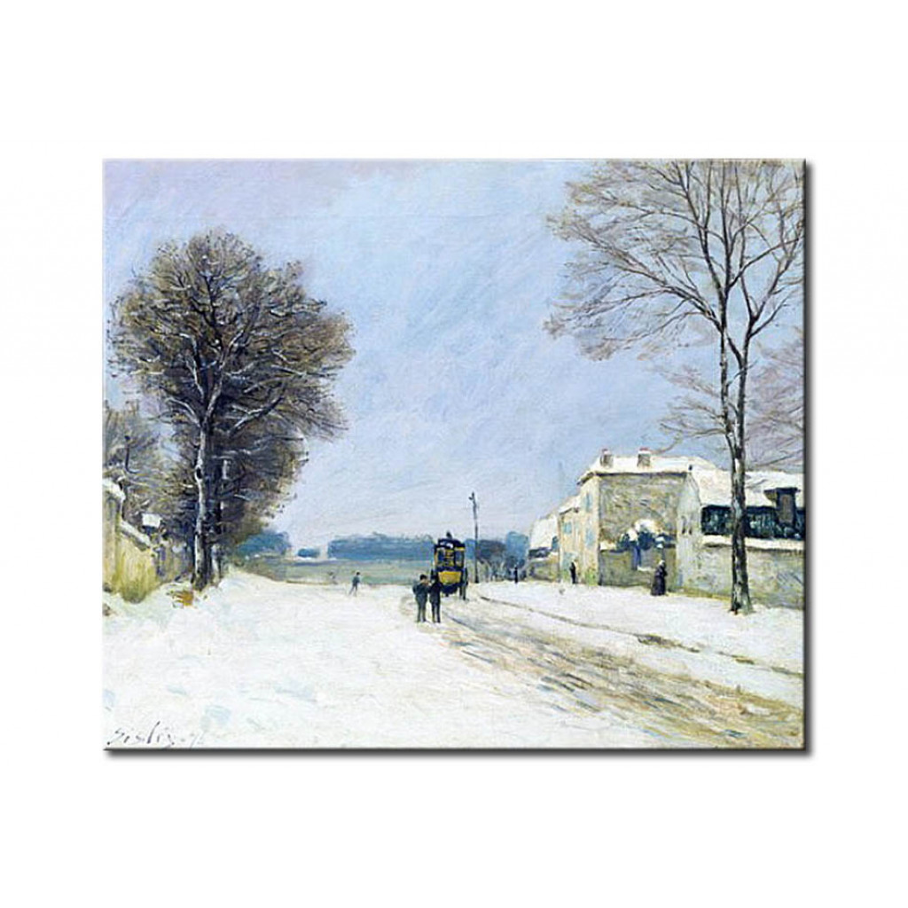 Schilderij  Alfred Sisley: Winter, Snow Effect