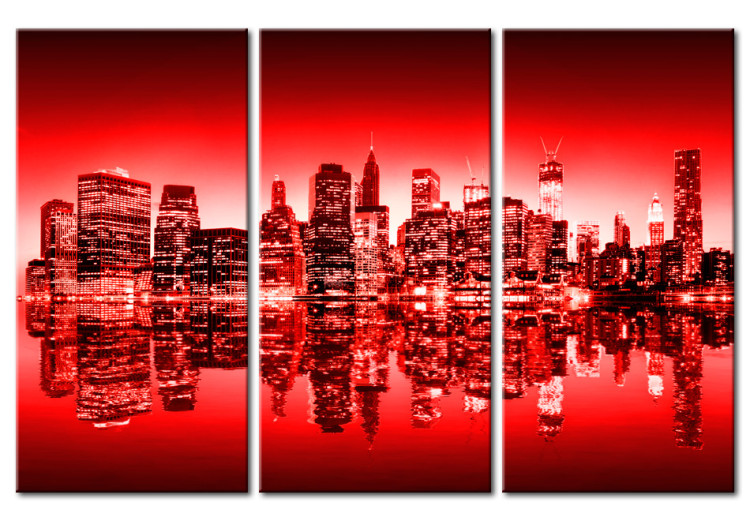 Obraz Czerwona poświata nad Nowym Jorkiem 58439
