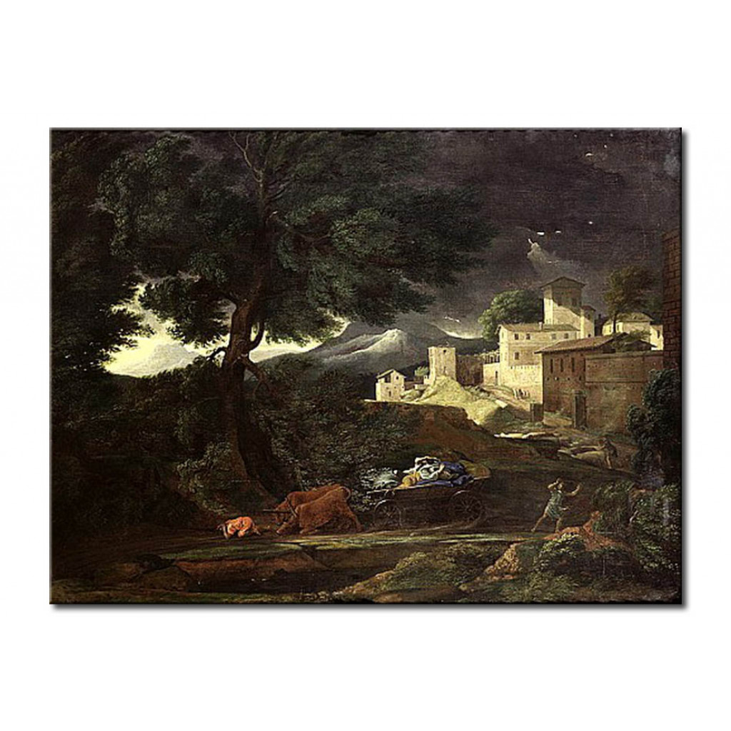 Schilderij  Nicolas Poussin: The Storm