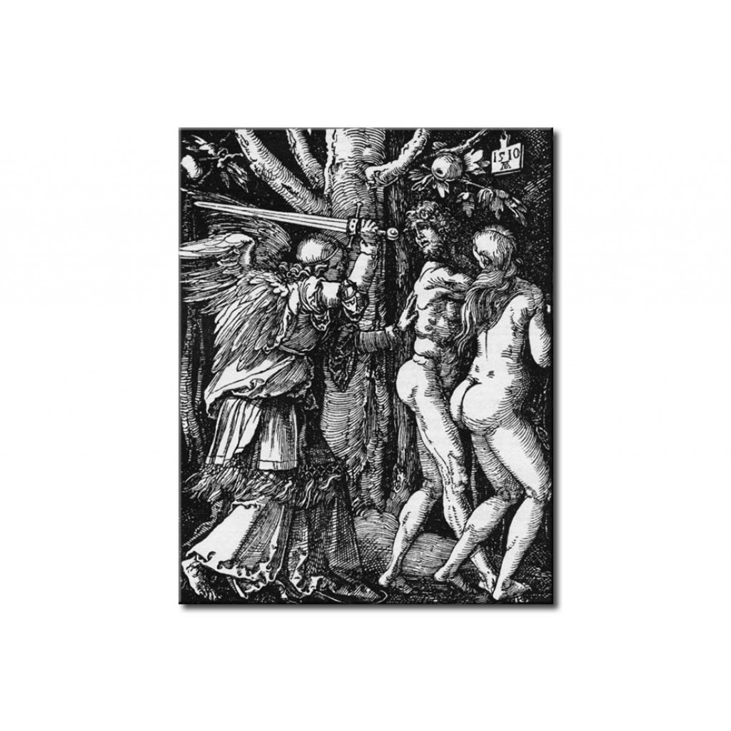 Schilderij  Albrecht Dürer: The Expulsion From Paradise