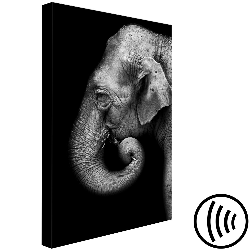 Schilderij  Olifanten: Portrait Of Elephant (1 Part) Vertical
