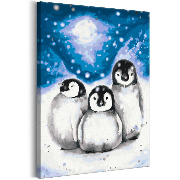 Obraz do malowania po numerach Trzy pingwiny 131449 additionalImage 4