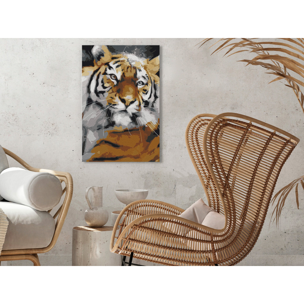 Obraz Do Malowania Po Numerach Przyjazny Tygrys